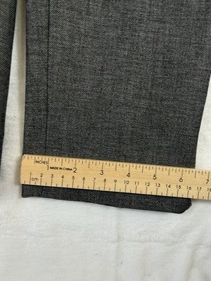 Talbots Chatham Ankle Pants 10 Gray Womens Side Zip High Rise