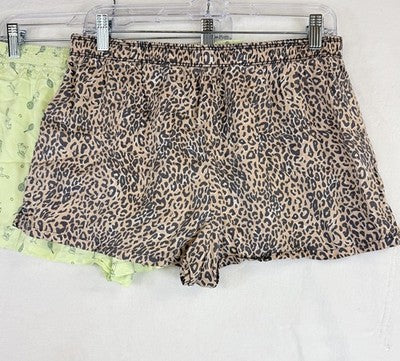 Victoria’s Secret Sleep Shorts Medium Lot 2 Animal Print Dog Pajama Womens