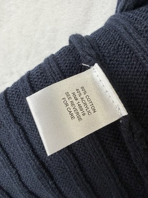 Freshman 1996 Sweater Dress Small Navy Blue Fit And Flare Short Sleeve New