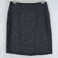 The Limited Pencil Skirt 10 Women Charcoal Gray Lined Rear Zip