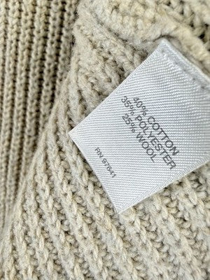 J Jill Sweater Small Wool Blend Beige Long Sleeve V Neck Tops Tunic Womens