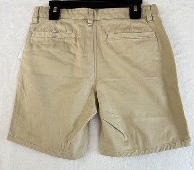 Gap Kids Uniform Midi Shorts 12 Girls Beige Tan 6.5” New NWT