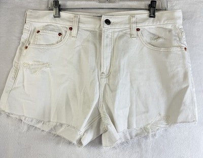 Gap Denim Shorts 30 10 Petite Off White Cut Off Jean Women