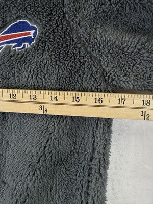 Buffalo Bills Sherpa Fleece Jacket Small Juniors Women Gray Full Zip Mock Neck