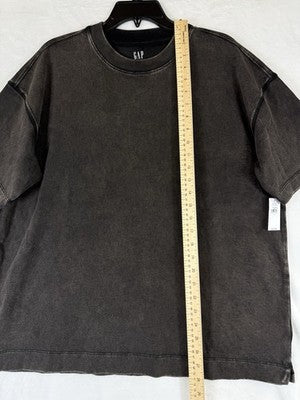 Gap Heavyweight Oversized T Shirt Large Mens Black Organic Cotton Short Sleeve