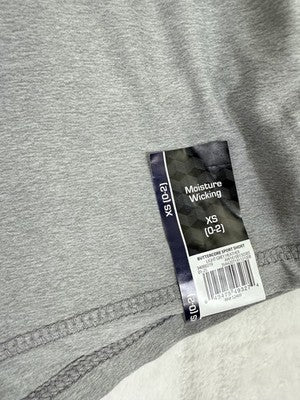 Athletic Works Shorts XS 0-2 Women Buttercore Butter Core Gray Blue Lot 2 NEW