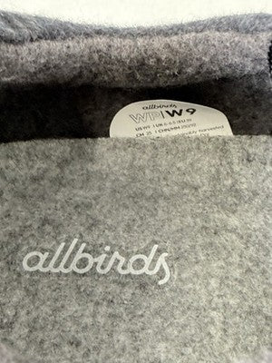 Allbirds Womens 9 Wool Pipers Shoes Sneakers Piper Natural Black New *FlawRead