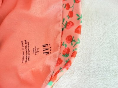 Baby Gap Rash Guard Swim Set 3-6 Months Swimsuit Pink Floral Long Sleeve New NWT