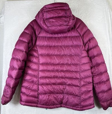 LL Bean 850 Down Jacket Womens Small Fuschia Pink Down Puffer Coat