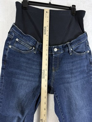 Gap Maternity Jeans 12 31 Maternity True Waistband Full Panel Girlfriend Blue