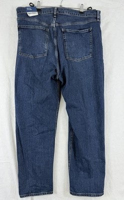Old Navy Sky Hi Straight Leg Jeans 16 Button Fly Extra High Rise Blue Women NEW