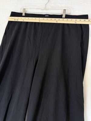 Gap Wide Leg Sweatpants XXL Tall Womens Black French Terry Rolled Hem NWT New