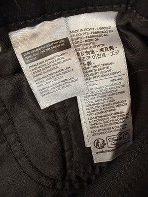 Levis 726 Flare Jeans 34 Women 34x34 Black Mid Rise Levi’s New NWT