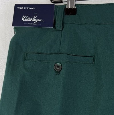 Walter Hagen Golf Shorts 42 Green Clubhouse Chino Mens 8” New NWT