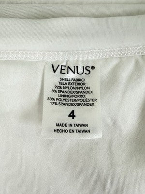 Venus Bikini Set Crochet White Size 4 Top New 6 Bottom Racerback Swimwear Women