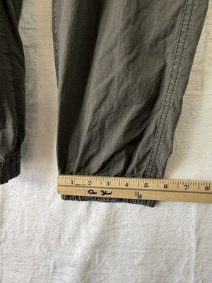LL Bean Ripstop Joggers Pants Women Small Petite Brown Pull On