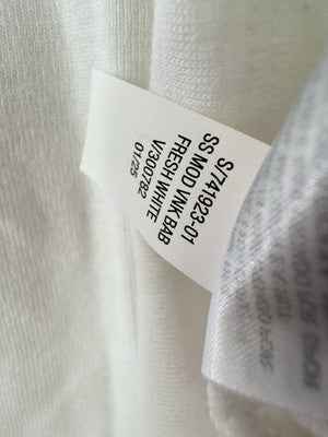 Gap Modern Tee Short Sleeve Small Women White Top V Neck New NWT