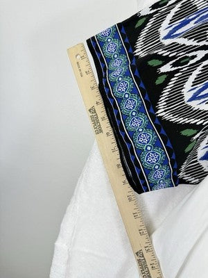 Chicos Tops Size 3 XL Women 40th Anniversary Top Shirt Knit Tee White Blue