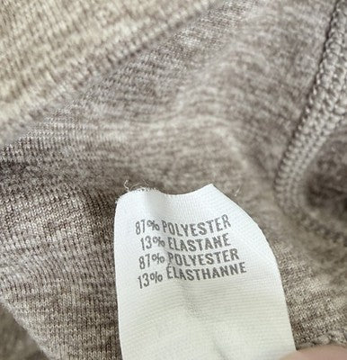Aerie Leggings Small High Rise Beige Knit Pockets Chill Play Move