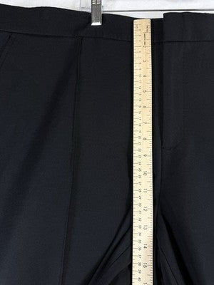 Lands End Straight Leg Pants 24W Black Pencil Pintuck Plus Size Womens