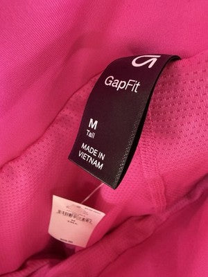 Gap Fit Pleated Exercise Skort Medium Tall Pink Women GapFit Skirt W/ Shorts New
