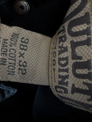 Duluth Trading Company Jeans 38x32 Mens Black Straight Leg Denim