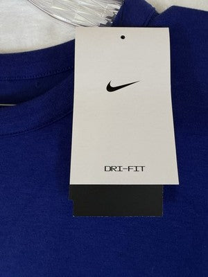 Nike 24.7 Impossibly Soft Crew Neck Large Sweatshirt Blue Mens Long Sleeve New