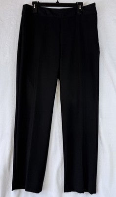 Liz Claiborne Classic Pants 10 Black Side Zip Womens