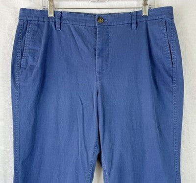 J Crew Chino Pants Womens 14 Blue Cotton