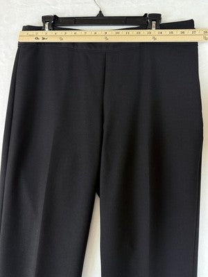 Liz Claiborne Classic Pants 10 Black Side Zip Womens