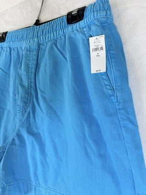 Gap UltraSoft Denim Easy Shorts Medium Tall Womens Cyan Blue Pull On New NWT