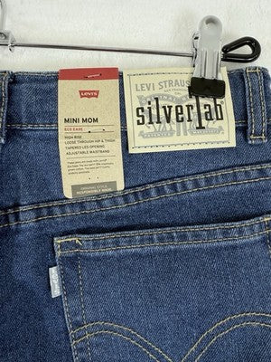 Levis Jeans Girls 16 Mini Mom Silvertab High Waist Blue Denim Levi’s NWT