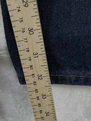 LL Bean Double L Jeans 36x32 Relaxed Fit Mens Blue 100% Cotton Poplin