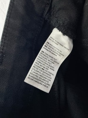Chicos Jeans Size 3 Tall High Rise Straight Leg Womens Size 16 Black Denim