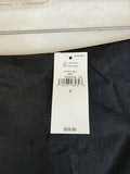 Gap Linen Blend Mini Skort Small Women Black Skirt W/ Shorts Preppy New NWT