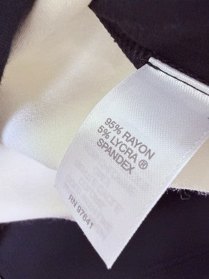 J Jill Wearever XS Top Long Sleeve Jersey Knit Ivory Black Tunic Womens