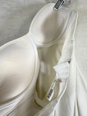 Davids Bridal Shapewear 36C Strapless Full Length Bra Slip White Wedding Dress