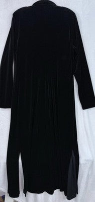 Vintage Rabbit Rabbit Rabbit Jacket Black Velour Cloak Size 16 Women Witchy Goth