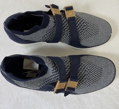 Nike Air Sock Racer Ultra Flyknit 8.5 Womens Sneakers Shoes Slip On Blue