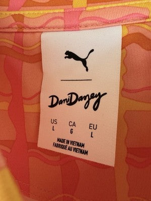 Puma Top Women Large Dana Dazey Mock Neck Crop New NWT