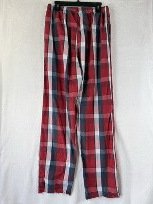 Polo Ralph Lauren Pajama Pants Men Small 100% Cotton Lightweight Red Blue Plaid