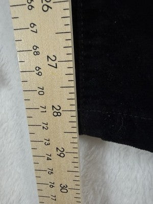 Talbots Velvet Pants 2 Petite Black Velveteen 5 Pocket Heritage Womens 2P