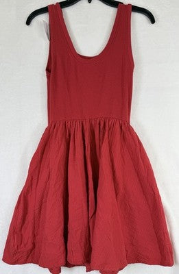 Gap Dress Small Red Women Sleeveless Fit & Flare Tank Mixed Media New NWT