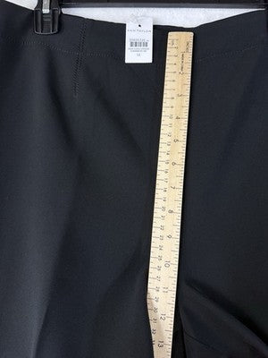 Ann Taylor Wide Leg Crop Pants 14 Women Black New NWT