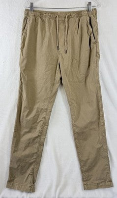 American Eagle Flex Khaki Joggers Pants Small Mens Beige Pull On