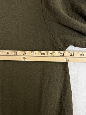 Habitat Clothes To Live In XL Top Green Artsy Art To Wear Lagenlook Womens