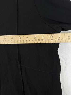 Habitat Clothes To Live In XL Jacket Black Artsy Art To Wear Lagenlook Womens