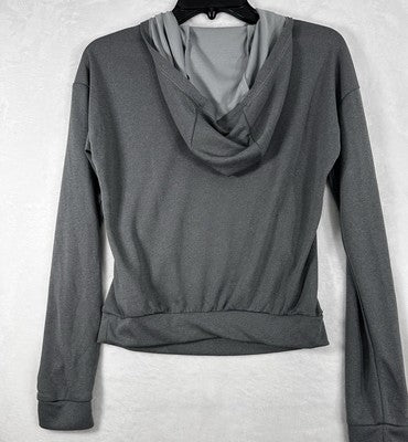 The North Face Crop Hoodie XS Gray Cropped Top Womens