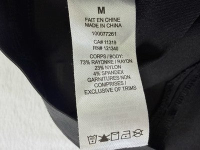 Garage Pants Medium Black High Rise Zipper Slim Womens