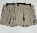 Athletic Works Shorts XS 0-2 Women Buttercore Butter Core Beige Lot 2 NEW